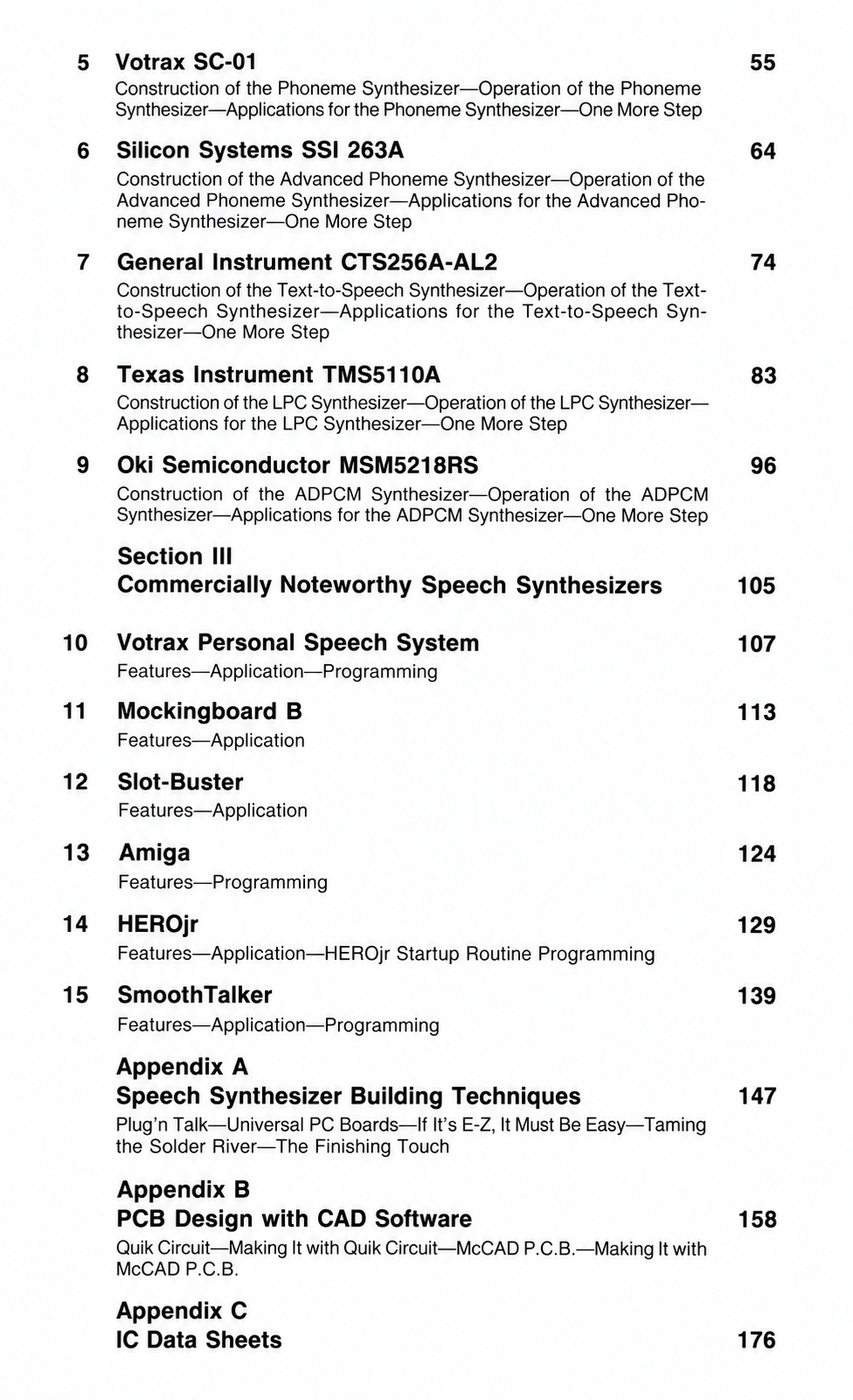 Table of contents — page 2