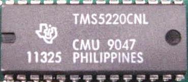Texas Instruments TMS5220CNL speech processor on the IBM PS/2 Speech Adapter.