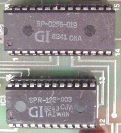 General Instrument SP-0256-019 and SPR-128-003 package markings.