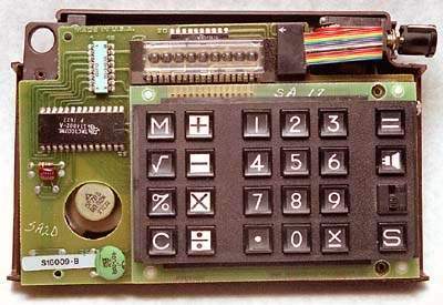 Speech+ with the front cover removed, revealing the display and keypad board.