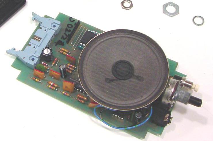 Internal circuit board and loudspeaker assembly.