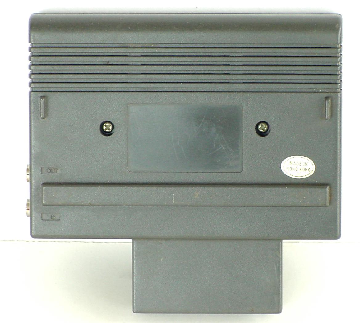 Bottom view of the enclosure
