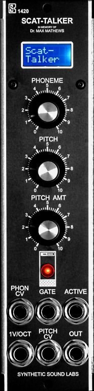Synthetic Sound Labs Scat-Talker Model 1420 front panel